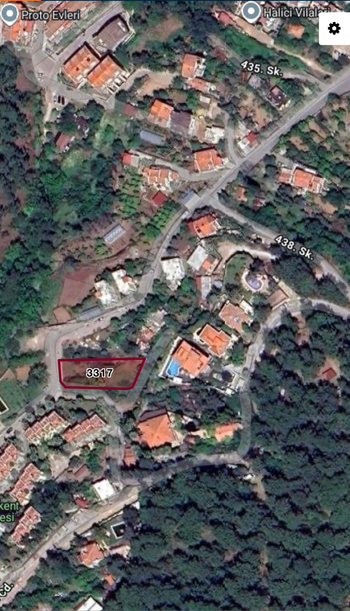 MABELDEN MARMARİSİN ENDEĞERLİ BÖLGELERİNDEN VİLLA BÖLGESİ ARMUTALANDA SATILIK  750M2 İMARLI ARSA